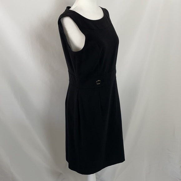 Chelsea Rose Women’s Black Midi Crew Neck Dress - Picture 6 of 10